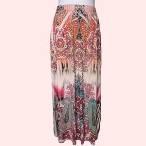 Vintage Y2K Patterned Rhinestone Maxi Skirt